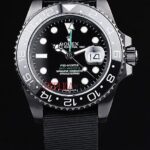 Rolex replica GMT master II nero ceramichon ref. 116710LN pro-hunter pvd cordura orologio replica copia imitazione 4us496