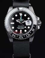 Rolex replica GMT master II nero ceramichon ref. 116710LN pro-hunter pvd cordura orologio replica copia imitazione 4us496