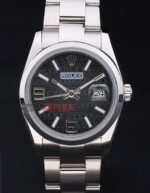 Rolex replica datejust acciaio black centenario 369 oyster orologio replica copia imitazione 4us482