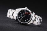Rolex replica datejust acciaio black centenario 369 oyster orologio replica copia imitazione 4us482 - immagine 6