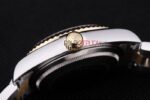 Rolex replica datejust acciaio oro white roman oyster orologio replica copia imitazione 4us485 - immagine 8