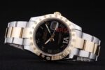 Rolex replica datejust acciaio oro brillantini bezel oyster orologio replica copia imitazione 4us486 - immagine 5