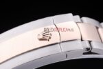 Rolex replica datejust acciaio oro brown brillantini bezel oyster orologio replica copia imitazione 4us487 - immagine 11