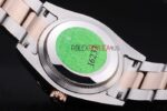 Rolex replica datejust acciaio oro brown brillantini bezel oyster orologio replica copia imitazione 4us487 - immagine 9