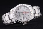 Rolex replica datejust acciaio white brillantini bezel oyster orologio replica copia imitazione 4us489 - immagine 6