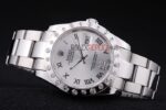 Rolex replica datejust acciaio white brillantini bezel oyster orologio replica copia imitazione 4us489 - immagine 5
