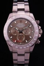 Rolex replica daytona pro-hunter  brown dial orologio replica copia imitazione 4us478 - immagine 4