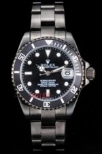 Rolex replica submariner pro-hunter pvd black dial orologio replica copia imitazione 4us497 - immagine 3