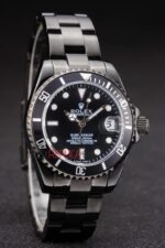 Rolex replica submariner pro-hunter pvd black dial orologio replica copia imitazione 4us497 - immagine 4