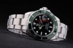 Rolex replica submariner 50th anniversary ghiera verde black dial orologio replica copia imitazione 4us498 - immagine 6