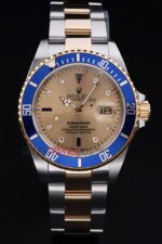 Rolex replica submariner acciaio oro 16613 SEL orologio replica copia imitazione 4us499 - immagine 3