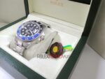 Rolex replica GMT master II nero blu ceramichon new basilea orologio replica copia imitazione 4us273 - immagine 4