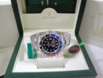 Rolex replica GMT master II nero blu ceramichon new basilea orologio replica copia imitazione 4us273 - immagine 8