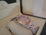 Rolex replica pearlmaster acciaio yellow orange orologio replica copia imitazione 4us266 - immagine 7