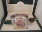 Rolex replica pearlmaster acciaio yellow orange orologio replica copia imitazione 4us266 - immagine 9
