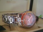 Rolex replica pearlmaster acciaio yellow orange orologio replica copia imitazione 4us266 - immagine 10