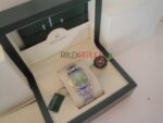 Rolex replica pearlmaster acciaio yellow blue orologio replica copia imitazione 4us265 - immagine 9