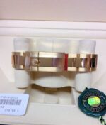 Rolex replica GMT master II full oro green dial orologio replica copia imitazione 4us495 - immagine 4
