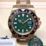 Rolex replica GMT master II full oro green dial orologio replica copia imitazione 4us495
