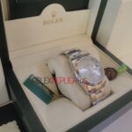 Rolex replica datejust acciaio oyster argentèè brillantini orologio replica copia imitazione 4us264