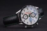 Tag-Heuer carrera chrono calibre 16 strip leather replica orologio replica copia 4us622 - immagine 5