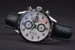Tag-Heuer carrera chrono calibre 16 strip leather replica orologio replica copia 4us622 - immagine 6