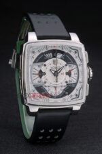 Tag-Heuer gran carrera monaco skeletron chrono strip rubber-b replica orologio replica copia 4us611 - immagine 4