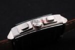 Tag-Heuer gran carrera monaco chrono argentèè strip leather replica orologio replica copia 4us613 - immagine 6