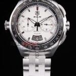 Tag-Heuer carrera SLR chrono replica acciaio white dial ceramichon orologio replica copia 4us615