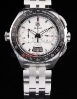 Tag-Heuer carrera SLR chrono replica acciaio white dial ceramichon orologio replica copia 4us615