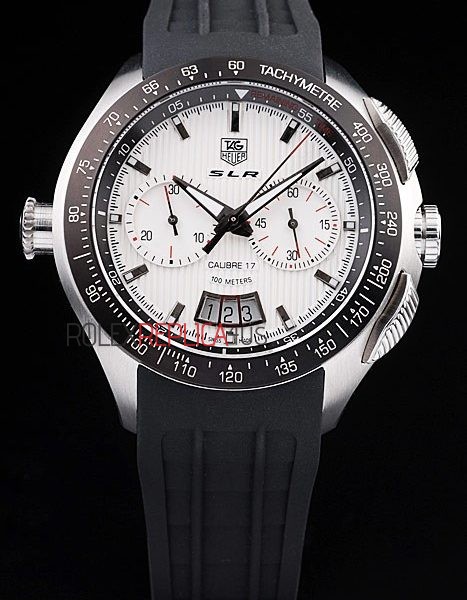 virtuemart_product_3763rolex-replica-orologi-copia-imitazione-rolex-omega Tag-Heuer carrera SLR chrono replica white dial strip rubber-b orologio replica copia 4us606 - immagine 1