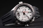 Tag-Heuer carrera SLR chrono replica white dial strip rubber-b orologio replica copia 4us606 - immagine 6