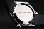 Tag-Heuer carrera SLR chrono replica white dial strip rubber-b orologio replica copia 4us606 - immagine 9