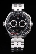 Tag-Heuer carrera SLR chrono replica acciaio black dial orologio replica copia 4us607 - immagine 3
