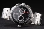 Tag-Heuer carrera SLR chrono replica acciaio black dial orologio replica copia 4us607 - immagine 6