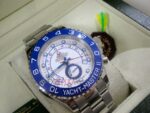 Rolex replica yacht master ll platinum ceramichon blue bezel orologio replica copia 4us535 - immagine 5