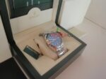 Rolex replica milgauss acciaio blu dial orologio replica copia imitazione 4us518 - immagine 6