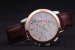 Patek Philippe replica chrono rose gold strip leather orologio replica copia 4us594 - immagine 6
