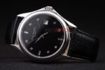 Patek Philippe replica acciaio black dial strip leather M026 orologio replica copia 4us595 - immagine 6