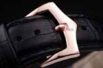Patek Philippe replica acciaio rose gold black dial strip leather M026 orologio replica copia 4us598 - immagine 10