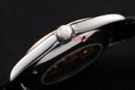 Patek Philippe replica acciaio rose gold black dial strip leather M026 orologio replica copia 4us598 - immagine 6