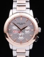 Patek Philippe replica chrono acciaio rose gold orologio replica copia 4us599
