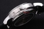 Patek Philippe replica chrono acciaio black dial strip leather orologio replica copia 4us600 - immagine 7