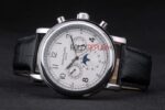 Patek Philippe replica chrono acciaio white dial strip leather orologio replica copia 4us601 - immagine 6