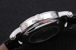 Patek Philippe replica chrono acciaio argentèè dial strip leather orologio replica copia 4us602 - immagine 6