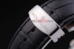 Patek Philippe replica chrono acciaio argentèè dial strip leather orologio replica copia 4us602 - immagine 10
