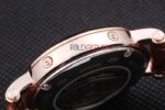 Patek Philippe replica chrono rose gold strip leather brown orologio replica copia 4us603 - immagine 8