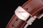 Patek Philippe replica chrono rose gold strip leather brown orologio replica copia 4us603 - immagine 11