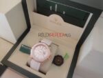 Rolex replica yacht master l rose gold strip rubber bay max white dial orologio replica copia 4us529 - immagine 4