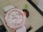 Rolex replica yacht master l rose gold strip rubber bay max white dial orologio replica copia 4us529
